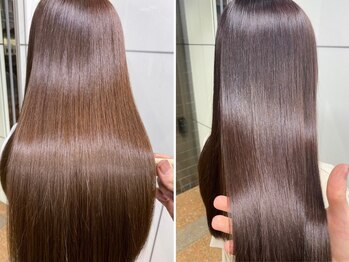 シェノン 梅田(CHAINON)の写真/カウンセリングから仕上がり、最後の工程まで丁寧な施術が人気の秘密◇最高の艶感と手触りで美髪が叶う♪