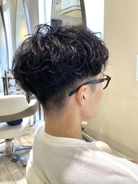 アンシエル(anciel) ツーブロックショートパーマ