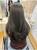 20代30代40代髪質改善カラーオリーブアッシュレイヤー韓国ヘア