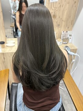 ヌープヘアーアイス(NUUP.hair ici) 20代30代40代髪質改善カラーオリーブアッシュレイヤー韓国ヘア