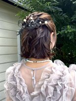 びゃんびゃん 江端店&nbsp;ヘアセット/結婚式お呼ばれスタイル/アレンジ/ハーフアップ