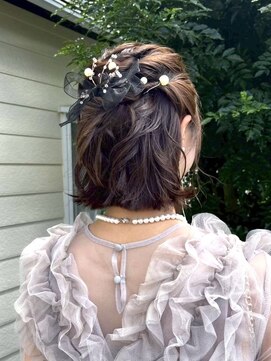 びゃんびゃん 江端店 ヘアセット/結婚式お呼ばれスタイル/アレンジ/ハーフアップ