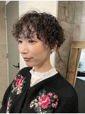 【中目黒】大人の黒髪ベリーショートのくるくるパーマ♪