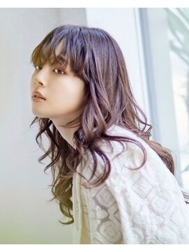 オーバーヘアー 倉敷店(over hair) 【over hair】ニュアンスパーマ×バイオレットブラウン