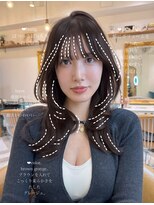 ロンドアベニール 北千住(Lond avenir)&nbsp;ミディアムレイヤーカット/レイヤー/顔周り/韓国/髪質改善北千住