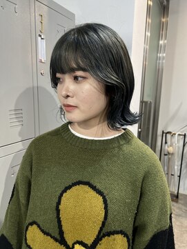 ムード(mood) カーキ/外ハネボブ/グレージュ/暗めカラー/オリーブ/グリーン