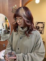 チャプター 問屋町(chapter)&nbsp;アンブレラカラーミルクティーベージュ髪質改善レイヤーカット