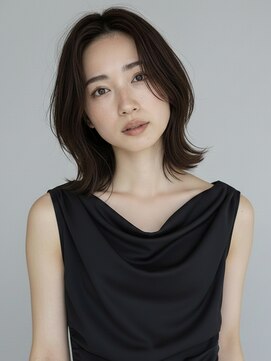 フレイムス ヘアアンドリラックス 赤羽店(Frames hair&relax) 【20代30代40代】小顔くびれボブ×透明感ベージュ/前髪なし赤羽