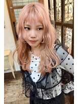 ロチカバイドールヘアー 心斎橋(Rotika by Doll hair)&nbsp;2ブリーチでつくるサーモンピンク