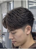 縦落ちツイストスパイラルセンターパート
