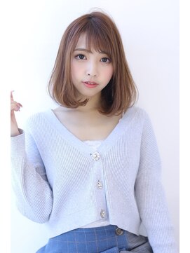 オーロ 宝塚店(ORO) 20代30代40代透明感マロンベージュニュアンスカラーAラインボブ