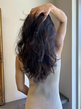 ヘアーアンドメイクアップ ケー インターナショナル 神楽坂(Ke' International) レイヤーロングのこなれ感アッシュブラック