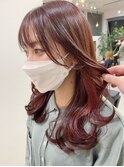 イヤリングカラー/ナチュラルピンク/上品インナーカラー東京銀座