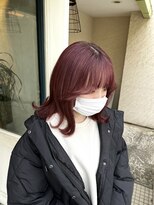 ピーブランズヘアー 大野城コモレビ(P-brandshair onojo Komorebi) [stylist 今井] pink