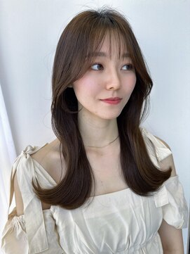 シェノン 夙川(CHAINON) 20代30代/美髪切りっぱなしボブ/エアリーロング/ピンクブラウン