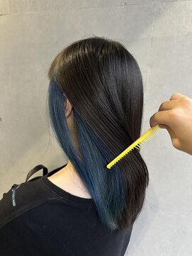 グランツヘアー(Glanz hair) 〇コバルトブルーインナーカラー〇
