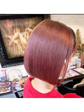 ボアップ(boappu) ＃暖色カラー＃ケアブリーチ＃ピンクカラー＃髪質改善