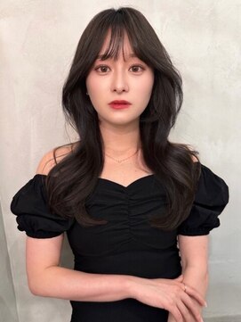 プアメリア 名古屋(Puamelia) トリートメント ブリーチなしダブルカラー 前髪縮毛矯正