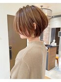 30代/40代/50代◎絶壁解消/白髪ぼかし/大人ショートボブ【湯本】
