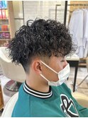 メンズカットマッシュショートスパーキーショートセンターパート