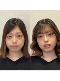 ガーリーキャットメイク