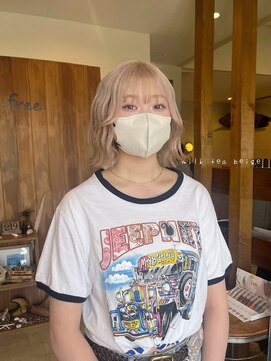 ニクスフリー(nix free) yurina milk tea beige