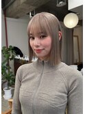 ホワイトベージュ× bob