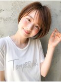 似合わせカット外ハネボブ艶感ウェーブミディアム#224f0210