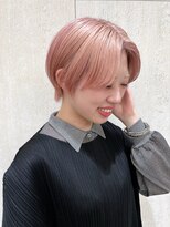 ピークアブー ワン(PEEK-A-BOO ONE)&nbsp;イメチェンワイドバングショートボブブリーチダブルカラー