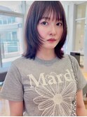 ミディアムレイヤー*フェイスレイヤー*前髪カット*30代40代50代