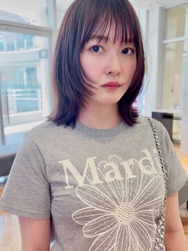 ケーツー あべのキューズモ-ル店(K-two) ミディアムレイヤー*フェイスレイヤー*前髪カット*30代40代50代