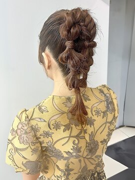 ヴェイン 渋谷(vain) 10代20代30代◎ライブで映える編み込みポニーテール