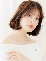 カバーヘア ブリス 戸田公園西口店(COVER HAIR bliss)&nbsp;フェザーバング抜け感ワンカールAラインボブZ戸田公園30代40代