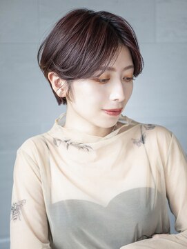 アイティーバイアルバム 松戸店(IT by ALBUM) ショート韓国ヘア前髪カット顔周りレイヤー_F0221