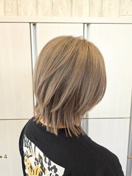 ヘアメイク アリエス 岩切店(HAIR MAKE aries) 透明感ホワイトベージュ×軽やかレイヤー 仙台 20代30代40代