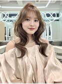 くびれヘア 韓国ヘア ダブルカラー