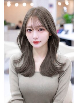 エルサ ザ リープ(ELSA the leap) 【ブリーチカラー/ダブルカラー】オリーブグレージュ/韓国ヘア