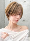 ショート/ショートボブ/顔周り/縮毛矯正/小顔/立川