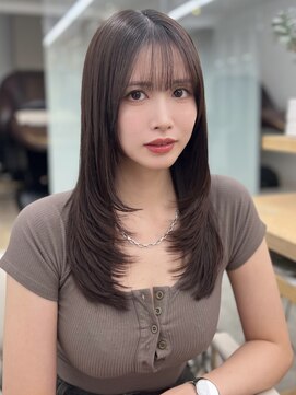 ソラ 広尾店(SORA) ミディアムヘア/レイヤーカット/顔周りカット