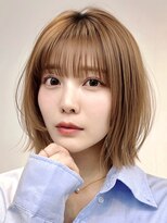 サンドイエナ 横浜店(sand yena)&nbsp;ボブディオリーブベージュ髪質改善縮毛矯正フェイスレイヤー