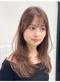 ミディアムレイヤー/大阪/梅田/茶屋町/マンツーマン/韓国/艶髪