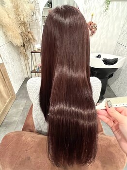 ジョア(Joie)の写真/【Hair Salon Joie】髪質改善×ダメージレス×ストレート◎思わず触れたくなるような自然な仕上り*≪大通≫
