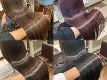 静岡駅で叶える髪質改善カラーと透明感カラー｜ダメージを抑えながらツヤと透明感のある髪色へ【縮毛矯正】