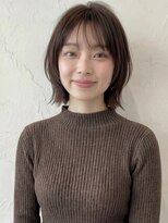 カバーヘア ブリス 北浦和(COVER HAIR bliss)&nbsp;グレージュアッシュ切りっぱなしレイヤーボブA12北浦和30代40代!