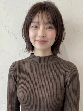 カバーヘア ブリス 北浦和(COVER HAIR bliss) グレージュアッシュ切りっぱなしレイヤーボブA12北浦和30代40代!