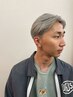 【生え癖改善＆理想の毛流れを実現◎】カット＋ブリーチ＋ダウンパーマ