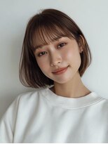 スピンヘアー 亀岡店(Spin hair) ナチュラルやわらかボブ
