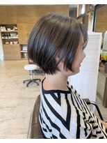 シュシュ レア 大槻店(CHOUCHOU_LEA) 【硬い髪でも広がらないように】丸みで可愛いショートボブ
