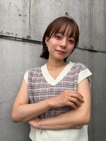 ブラウヘアアンドケア(care)&nbsp;顎ラインパッツンボブ