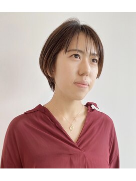 トップヘアーヒルズ 安城(TOP HAIR HILLS) ミニマムハンサムショート/前髪パーマ/メンズライク